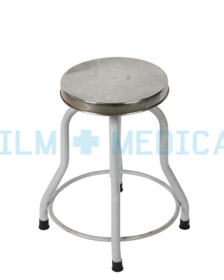 Stainless steel stool on sale with back